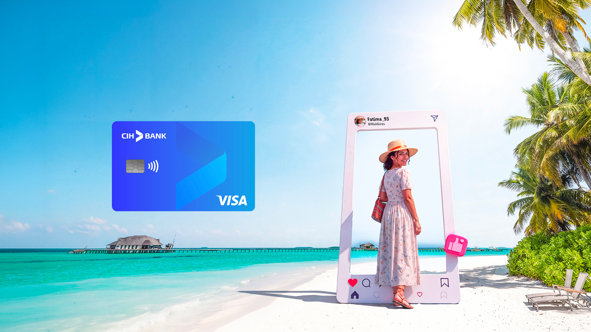 Payez avec votre carte CIH VISA à l’étranger et tentez de gagner un voyage aux Maldives !
